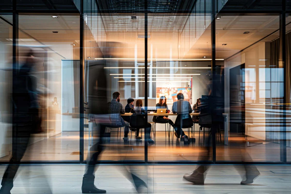 Team analysiert Daten in Power BI Dashboard